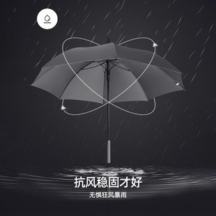 定制长柄直杆广告伞可印logo雨伞男大号加大加固加厚订制酒店