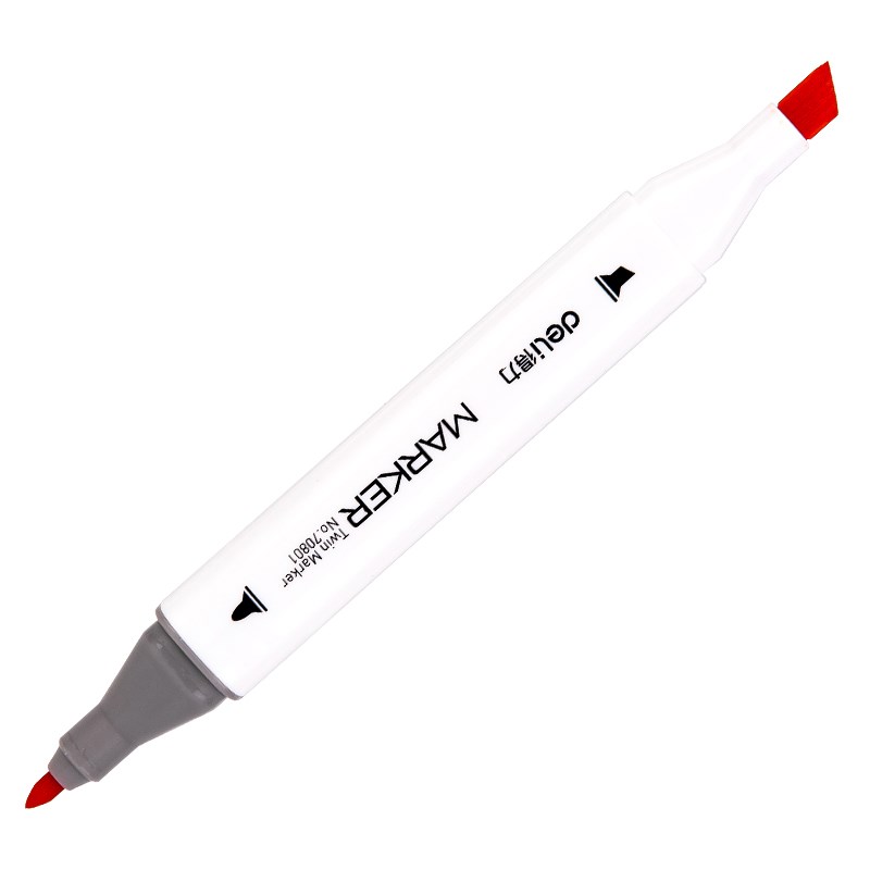 DELI 70801 Felt Pen Marker 12/24/36/48/60 Colors Twin Tip M