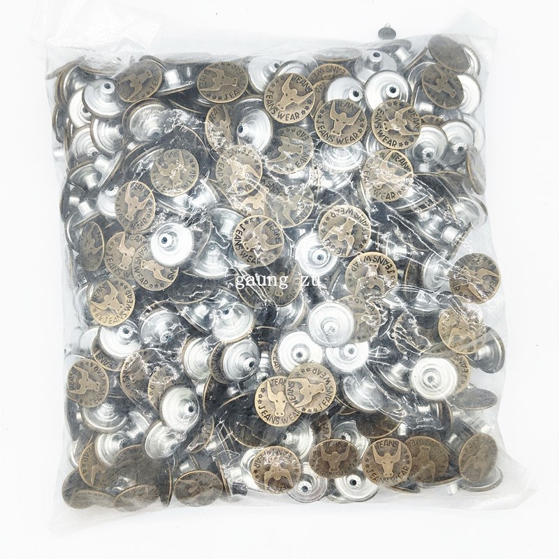 20MM免缝牛仔裤纽扣固定牛仔扣工字扣金属扣子男女牛仔衣服牛仔扣