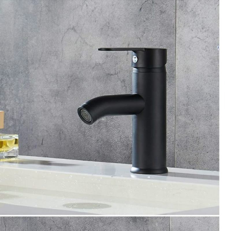 Single Handle Bathroom Basin Faucets Cold/Hot MixerW Basin S-封面