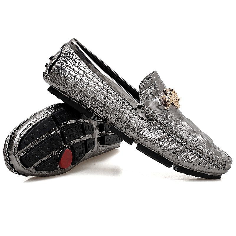 夏季男豆豆鞋大码男鞋白色小皮鞋银色青年潮男套脚驾车鞋理发师鞋,流行男鞋,乐福鞋（豆豆鞋）,淘宝优惠券,粉丝福利购,淘宝优惠卷