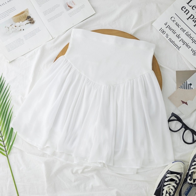 孕妇夏装托腹裤子夏季外穿宽松阔腿短裤夏薄款雪纺热裤怀孕安全裤