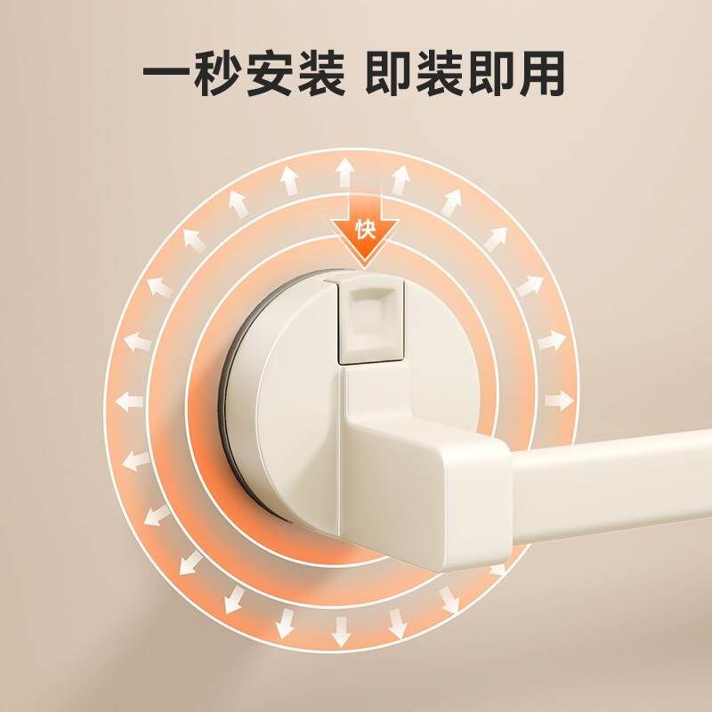 吸盘浴室拖鞋挂架免打孔门后卫生间置物架壁挂式沥水厕所收纳神器