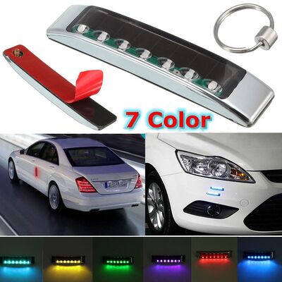 推荐1set Wireless Car Solar LED Strobe Warning Light Flash E