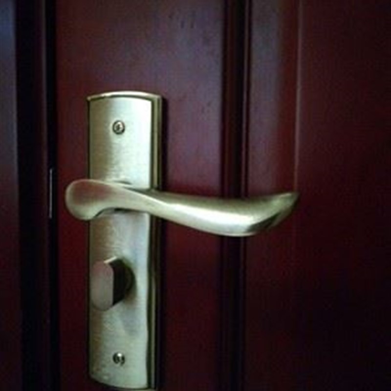不锈钢门锁室内i卧室房门锁欧式铜锁对开门静音门锁卫生间门把手