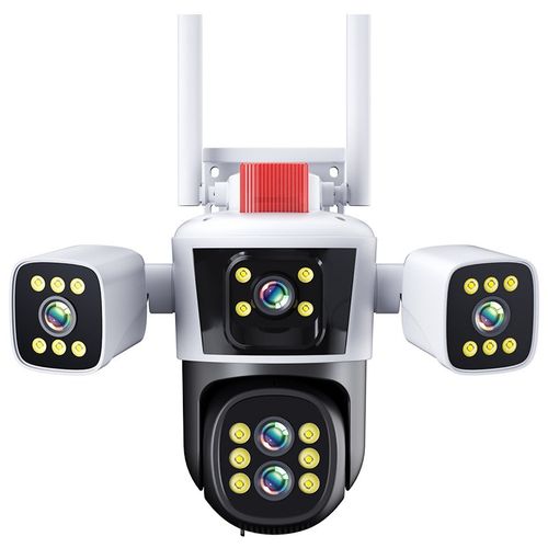 智能摄像头360无线摄像头监控家用3画面室外监R控器可夜视高清户