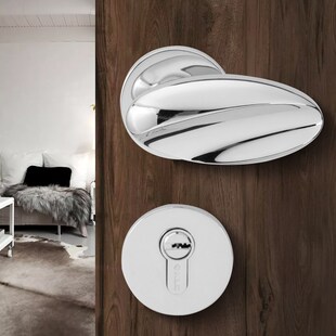 室内门锁卧室房门锁纯铜锁 金色分体静音球形门锁个性 新款 销门锁