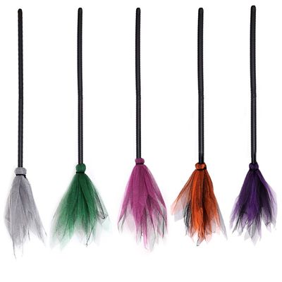 厂家.Halloween witch broom detachable prop party decorations