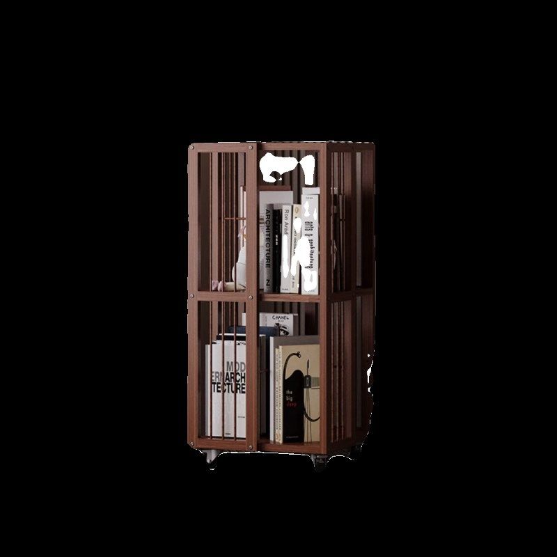 旋转书架家用客厅可移动多层置物架实木省空间收纳神器简易书柜,住宅家具,旋转书架,淘宝优惠券,粉丝福利购,淘宝优惠卷