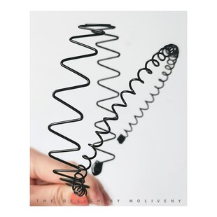 男士黑色金属发箍洗脸用发窟运动隐形背头压发固定头箍不勒头发卡