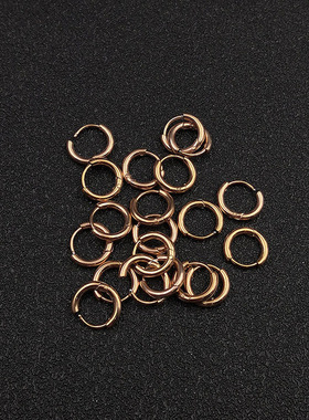 小众高货8pcs/Lot Stainless Steel Thick 1.6mm Circle Hoop Ear