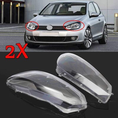 Car Headlight Headlamp Lens Lamp Cover Lampshade for Golf 6