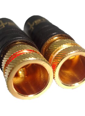 1pc Gold Color Copper RCA Plug Durable RCA Connector Screws