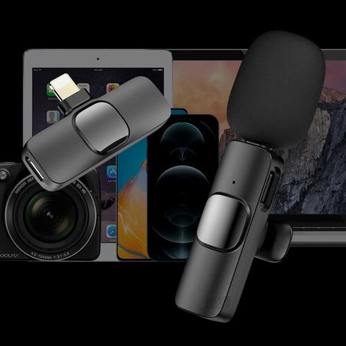 Y23 Wireless Lavalier Microphone Portable Audio Video Record