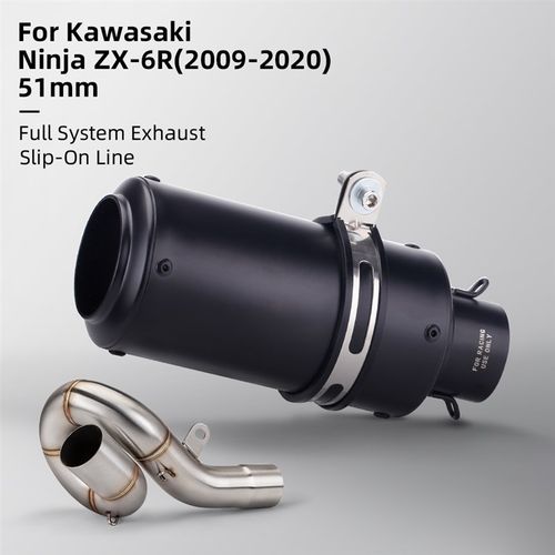 适用于 ZX6R 摩托排气管改装回旋中段 炮筒尾段 原孔定位专车专用