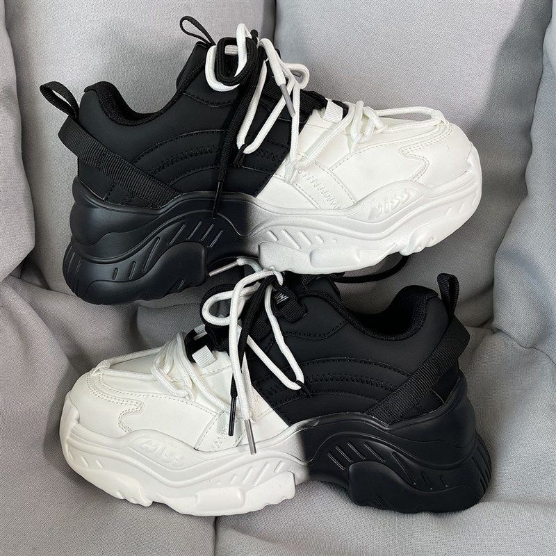 老爹鞋男款2024新款厚底增高太极阴阳小众设计休闲百搭运动鞋男女,流行男鞋,老爹鞋,淘宝优惠券,粉丝福利购,淘宝优惠卷