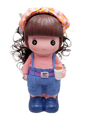 创意公主女孩存钱罐大号成人储钱罐儿童储蓄罐防摔可爱礼物摆件