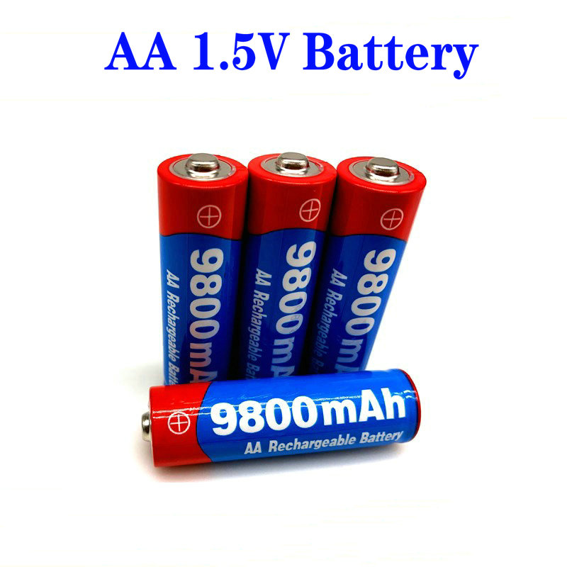 速发2023 New2~20pcs/lot Brand AA rechargeable battery 9800ma