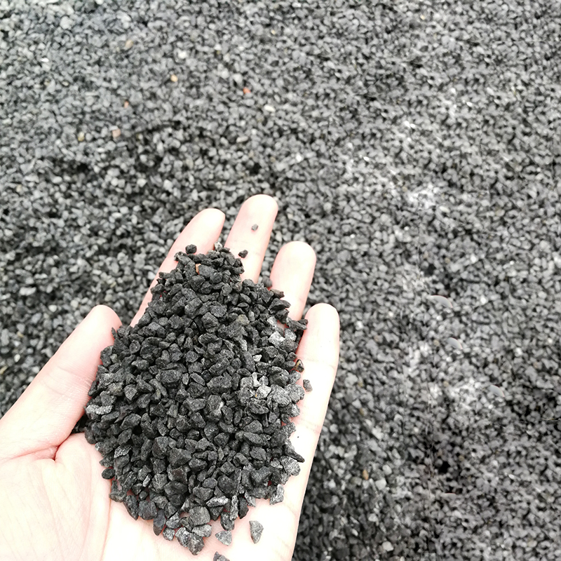 玄武岩石灰岩露骨料石子彩色透水混凝土胶粘石路面高料不含运费