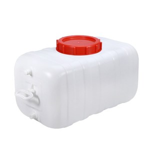 水 食品级水桶家用储水l桶方形大号蓄水箱 25升 50L 加厚塑料卧式