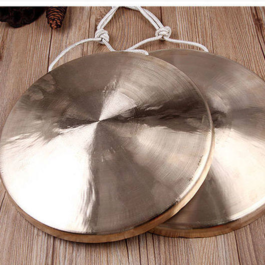 铜锣纯铜高音锣鼓乐器小锣大苏锣30公分28cm专业响W铜手锣防汛预