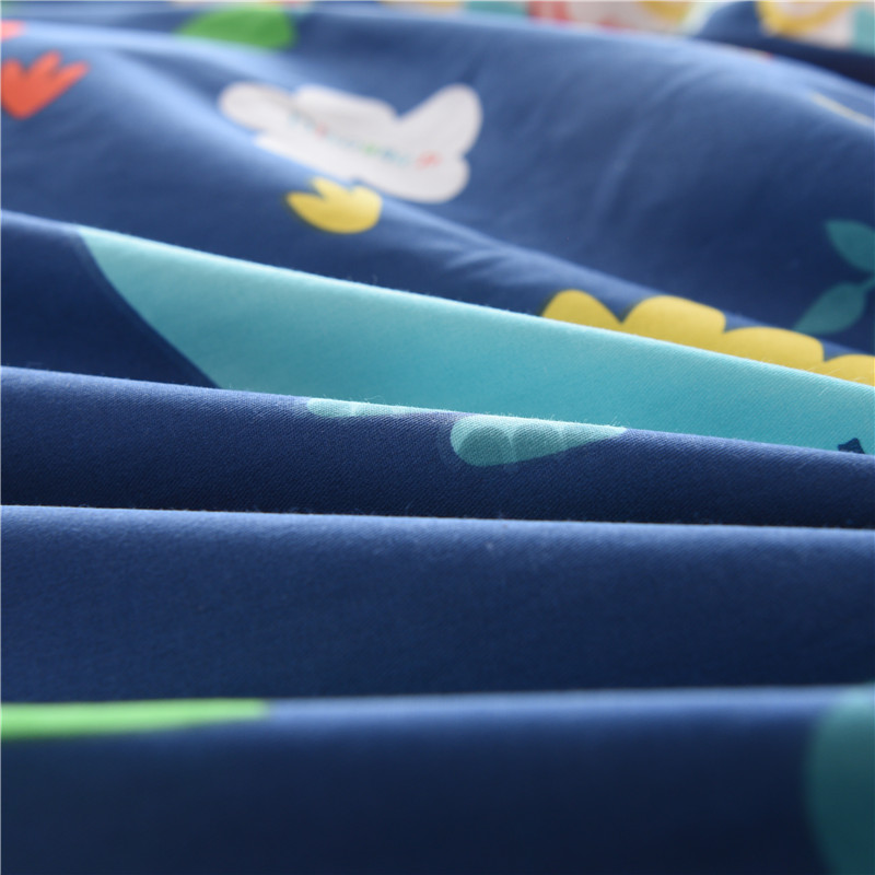 卡通四件套儿童单人宿舍恐龙三件套纯棉被H套床单1.2米1.8床上用