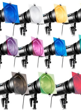 Flash Filter Set 11 Colors Filter for Photography LED Light