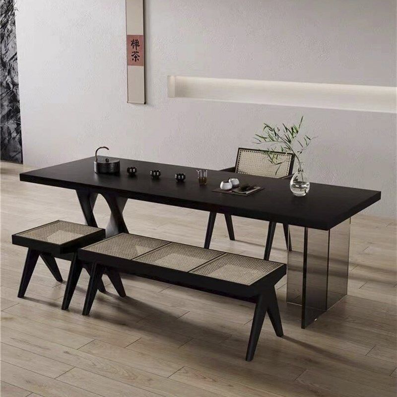 新中式北美黑胡桃木办公室茶室实木茶桌茶台休闲家用泡茶茶几,住宅家具,家用茶台/茶桌,淘宝优惠券,粉丝福利购,淘宝优惠卷