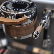 温豆季DATA 蒸汽拨杆改装 E61 咖啡机蒸汽阀拨杆黑胡桃木端头