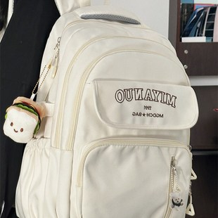 日系复古高中学生初中生书包女韩版少女双肩包男大容量旅行揹包潮