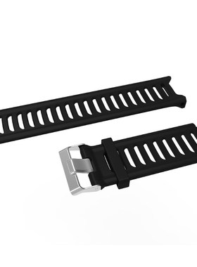 Black Silicone Replacet Wrist Band  Garmin erunner 910XT Spo