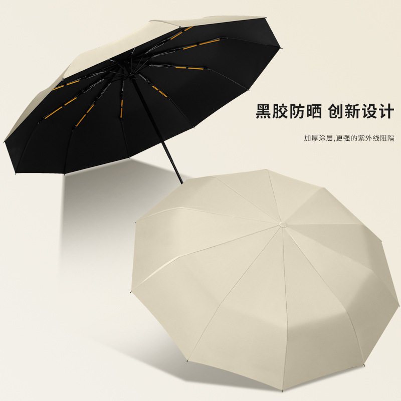 现货24骨全自动雨伞摺叠伞晴雨两用遮阳伞抗UV遮阳伞大量
