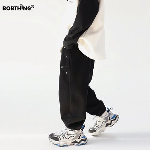 小数字刺绣儿童春秋款运动裤男童百搭卫裤缩口长裤童装针织裤子潮