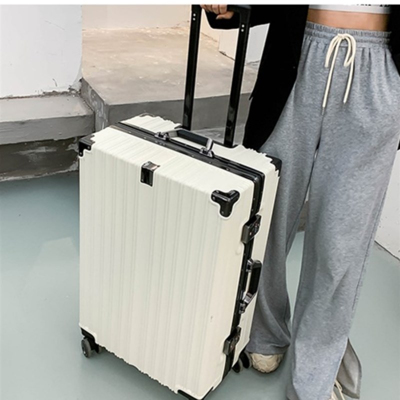 新品旅行箱铝框拉杆箱p20寸登机24寸万向轮行李箱男女学生密码皮