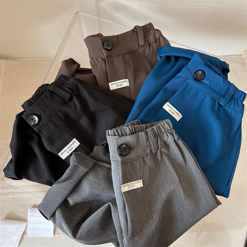 儿童西装裤2022春新款韩版男女童贴标哈伦裤宝宝休闲裤潮童裤子,童装/婴儿装/亲子装,裤子,淘宝优惠券,粉丝福利购,淘宝优惠卷