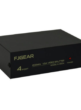 丰杰FJ-2004 VmGA分屏器/VGA分频器/VGA分配器 切换器一分四 4口