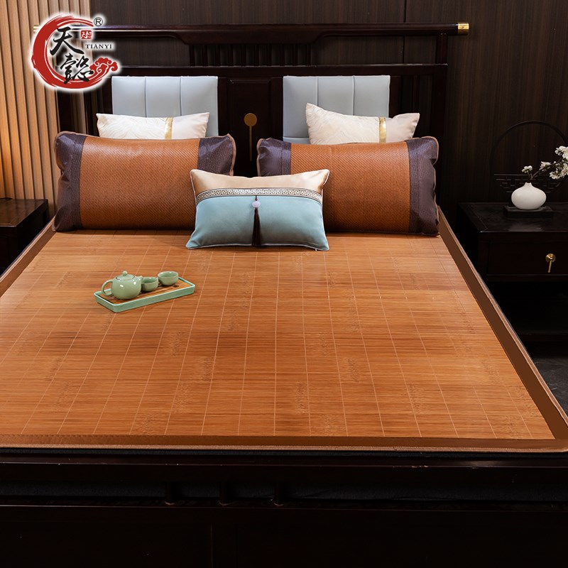 夏季1.2m凉席定做1米8家用1.5竹席1.35直筒草席2米长席子定制