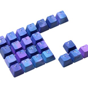 太豪橡胶b随机渐变键帽橡胶材质适配大部分标准配列键盘二色工艺