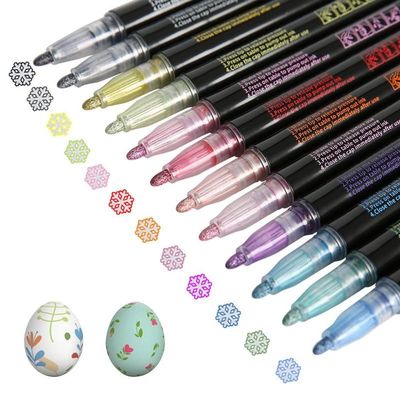 12/8pcs/set Metal Paint Marker Pen Diy Album Scrapbooking O