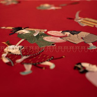 花团锦簇百子戏 華芬设计新床品 嫁妆 婚礼床品 南宋公主