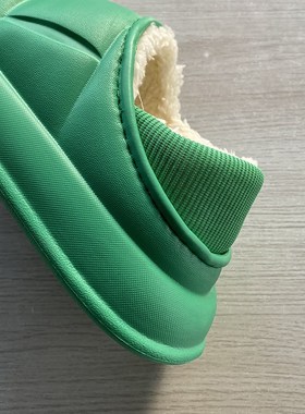 炒鸡暖和!加绒加厚!秋冬情侣居家休闲踩屎感包头拖鞋棉拖19640