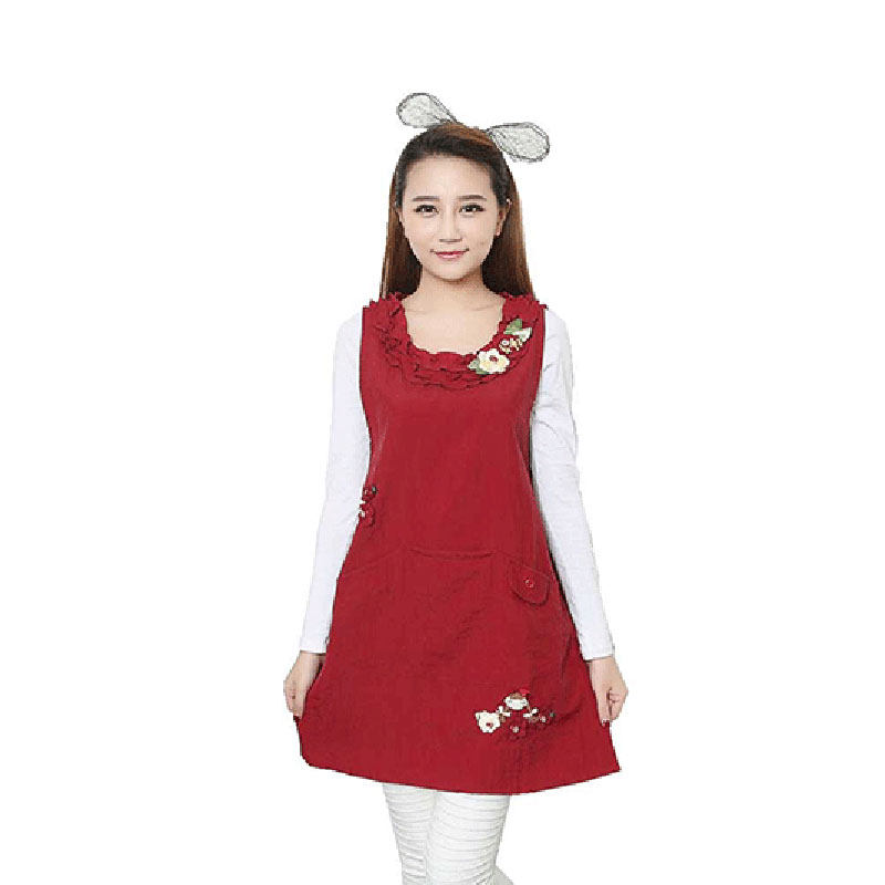 防水围裙韩版时尚冬季公主围套家务清洁工作服可爱防油蛋糕店围裙