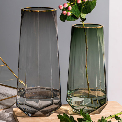 推荐Nordic creative glass vase transparent vase decoration