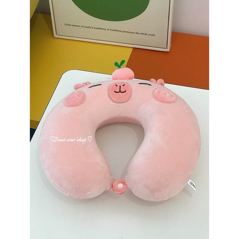 可爱卡通小丑鱼u型枕女生旅行护颈u枕坐车靠枕颈枕便携午睡枕新款