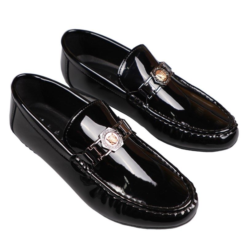 2021夏季新款漆皮豆豆鞋男百搭懒人鞋潮流亮面个性亮皮英伦休闲鞋,流行男鞋,乐福鞋（豆豆鞋）,淘宝优惠券,粉丝福利购,淘宝优惠卷