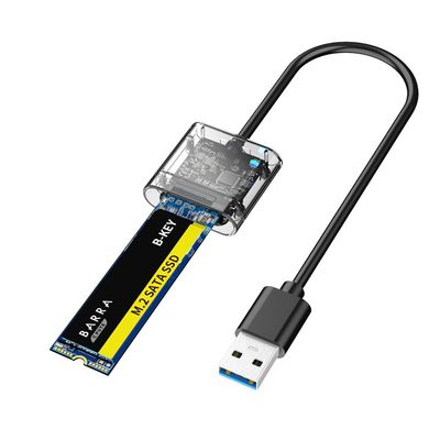 通用M.2 SATA NGFF固态ssd移动硬盘盒转USB3P.0读卡盘取器M2外接