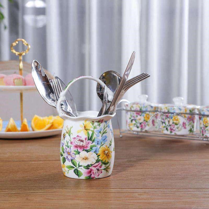 餐具配件厨房用具用品水果叉花篮 小勺容器 骨瓷家具摆件 陶瓷,餐饮具,餐具笼/架,淘宝优惠券,粉丝福利购,淘宝优惠卷