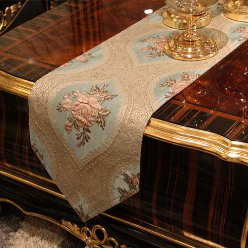 新品来茵欧式现代简约茶几电视柜餐桌G旗隔热酒店西餐垫布可定制