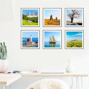 客厅装饰画卧室床头挂画饭厅餐厅壁画楼梯间走廊过道公寓酒店风景