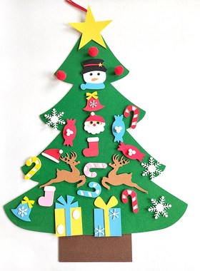 DIY Felt Christmas Tree Christmas Decoration for Home Navida